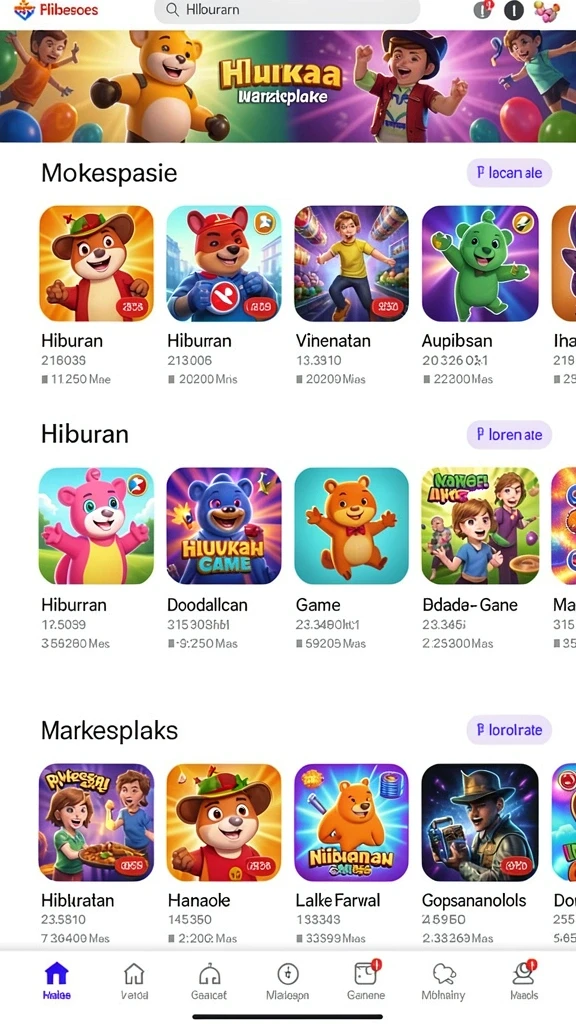 indo777 - Tampilan antarmuka yang ramah pengguna dan menarik.